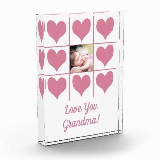 Liebe Sie Foto- und Rosa Herz Foto Block (Links)