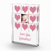 Liebe Sie Foto- und Rosa Herz Foto Block (Rechts)