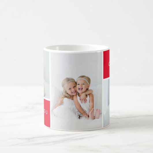 Liebe Sie FotoCollage Kaffeetasse (Mittel)