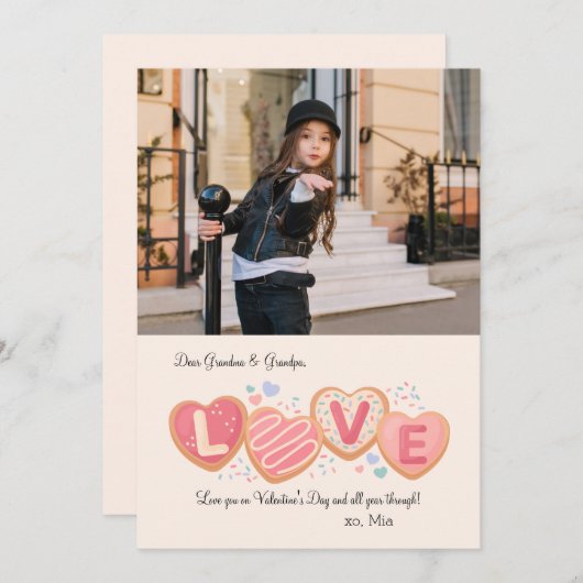 Liebe Sie Fotokarte (Vorne/Hinten)