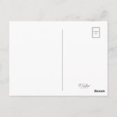 Liebe Sie Funny Modern Fish Pattern Postkarte (Rückseite)