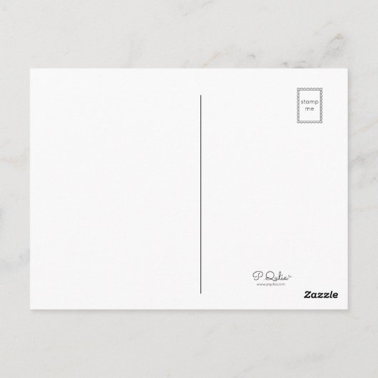 Liebe Sie Funny Modern Fish Pattern Postkarte (Rückseite)