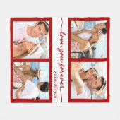 Liebe Sie für immer 4 Foto Fleece Blanket (Vorderseite (Horizontal))