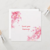 Liebe Sie für immer Karte (Vorderseite/Rückseite Beispiel)