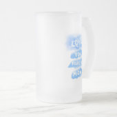 Liebe Sie für immer Mama Cloud Blue Happy Mutterta Mattglas Bierglas (VorderseiteRechts)
