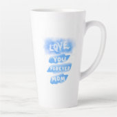 Liebe Sie für immer Mama Cloud Blue Happy Mutterta Milchtasse (Rechts)