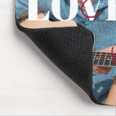 Liebe Sie für immer Moderne Valentine Maßgeschneid Mousepad (Ecke)