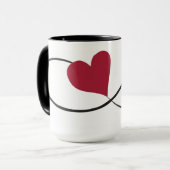 Liebe Sie für immer Unendlichkeits-Herz-Tasse Tasse (Vorderseite Links)