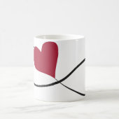 Liebe Sie für immer Unendlichkeits-Herz-Weiß-Tasse Kaffeetasse (Mittel)