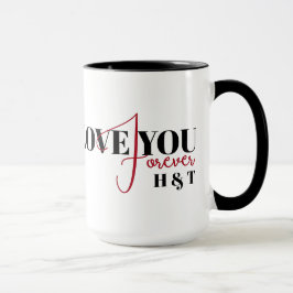 Liebe Sie für immer Valentines Custom Arch Foto Tasse
