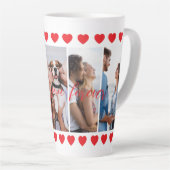 Liebe Sie für immer vertikale FotoCollage individu Milchtasse (Rechte Ecke)
