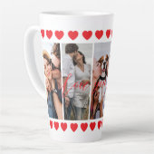 Liebe Sie für immer vertikale FotoCollage individu Milchtasse (Linke Ecke)