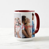 Liebe Sie für immer vertikale FotoCollage individu Tasse (VorderseiteRechts)