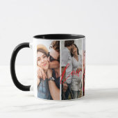 Liebe Sie für immer vertikale FotoCollage individu Tasse (Links)