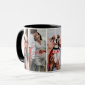 Liebe Sie für immer vertikale FotoCollage individu Tasse (Vorderseite Links)