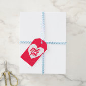 Liebe Sie geben Tags Geschenkanhänger (Mit Garn)