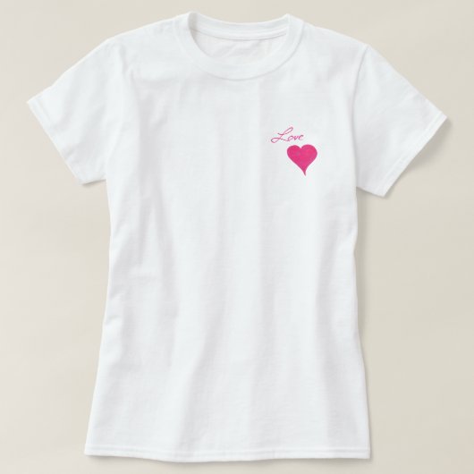 Liebe Sie Geschenkkollektion T-Shirt (Design vorne)