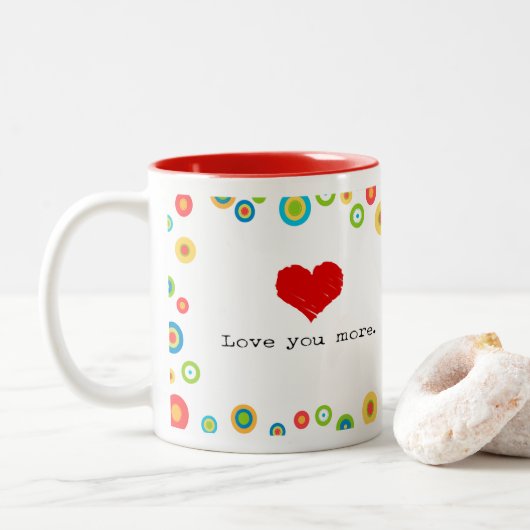 Liebe Sie grafischere Tasse (Mit Donut)
