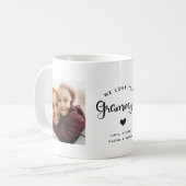 Liebe Sie Grammy Hört Custom Zwei Foto Kaffee Tass Kaffeetasse (Vorderseite Links)