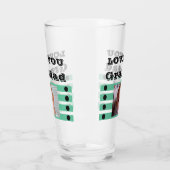 Liebe Sie Grandad zwei Fotos schwarzen grünen Bier Glas (Links)