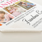Liebe Sie GRANDMA Großkinder Foto Collage White Sherpadecke (3/4)