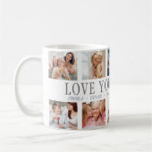 LIEBE SIE GRANDMA Individuelle Name 10 Foto Collag Kaffeetasse (Links)