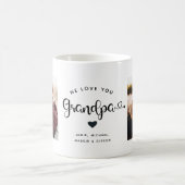 Liebe Sie GRANDPA hören Custom Two Foto Kaffeetasse (Mittel)