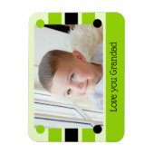 Liebe Sie Großes Limones und schwarzes Foto Magnet (Vertikal)