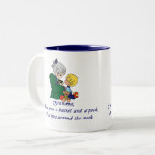 Liebe Sie Großmutter! Zweifarbige Tasse (Vorderseite Links)