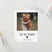 Liebe Sie Großvater Foto Karte (Vorderseite/Rückseite Beispiel)