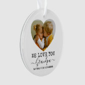 Liebe Sie Großvater Foto Weihnachtsbaum Ornament (Vorderseite)