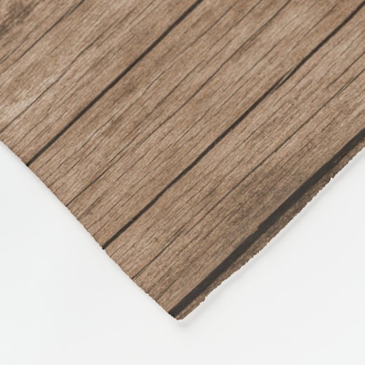 Liebe Sie Großvater Rustikaler Wald 9 FotoCollage Fleecedecke (Ecke)