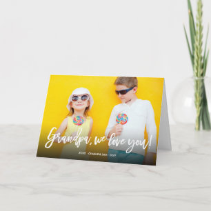 Liebe Sie, Großvater Vatertag Foto Grußkarte Karte