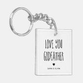 Liebe Sie haben Foto zurück und handgeschriebenen  Schlüsselanhänger (Vorderseite links)