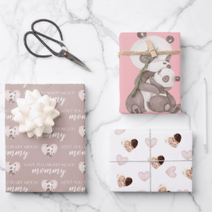 Liebe Sie haben viel Panda Wrapping Papier Blätter