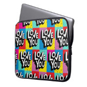 Liebe Sie: Handschrift Valentine Laptopschutzhülle (Vorderseite Links)