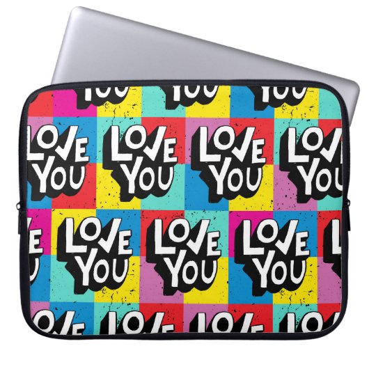 Liebe Sie: Handschrift Valentine Laptopschutzhülle (Vorderseite)