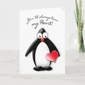 LIEBE SIE - HERZ - PENGUIN-SAMMLUNG KARTE (Vorderseite)