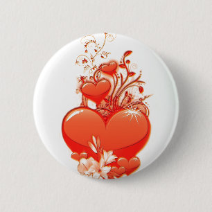 Liebe Sie Herzvalentine Romantische Liebe Button