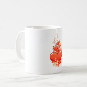 Liebe Sie Herzvalentine Romantische Liebe Kaffeetasse (Vorderseite Links)
