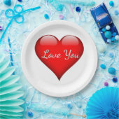 Liebe Sie hören Paper-Teller Pappteller (Party)