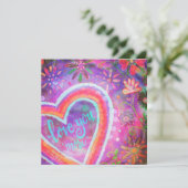 Liebe Sie Hübscher Lila Herzgeist (Stehend Vorderseite)