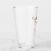 Liebe Sie Illustrierter romantischer Glass Cup Glas (Rechts)