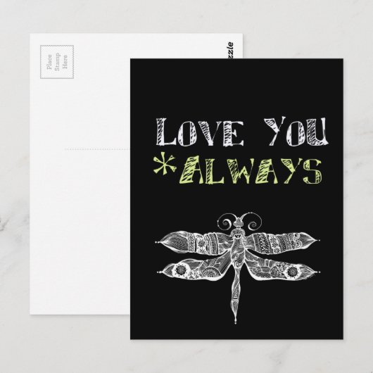 Liebe Sie immer Tafel Postkarte (Vorne/Hinten)