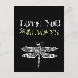 Liebe Sie immer Tafel Postkarte