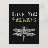 Liebe Sie immer Tafel Postkarte (Vorderseite)