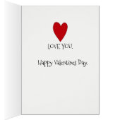 Liebe Sie immer Valentinkarte (Innen (Rechts))