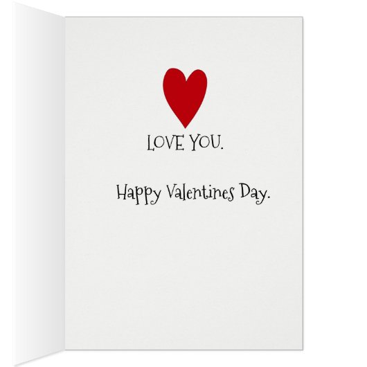 Liebe Sie immer Valentinkarte (Innen (Rechts))