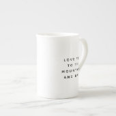 Liebe Sie in die Berge und die Tasse der Back Bone (Vorderseite Rechts)
