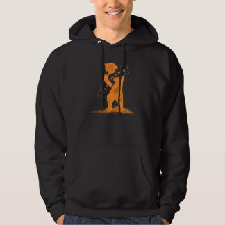 Liebe Sie Kalifornien--Orange und Schwarzes Hoodie